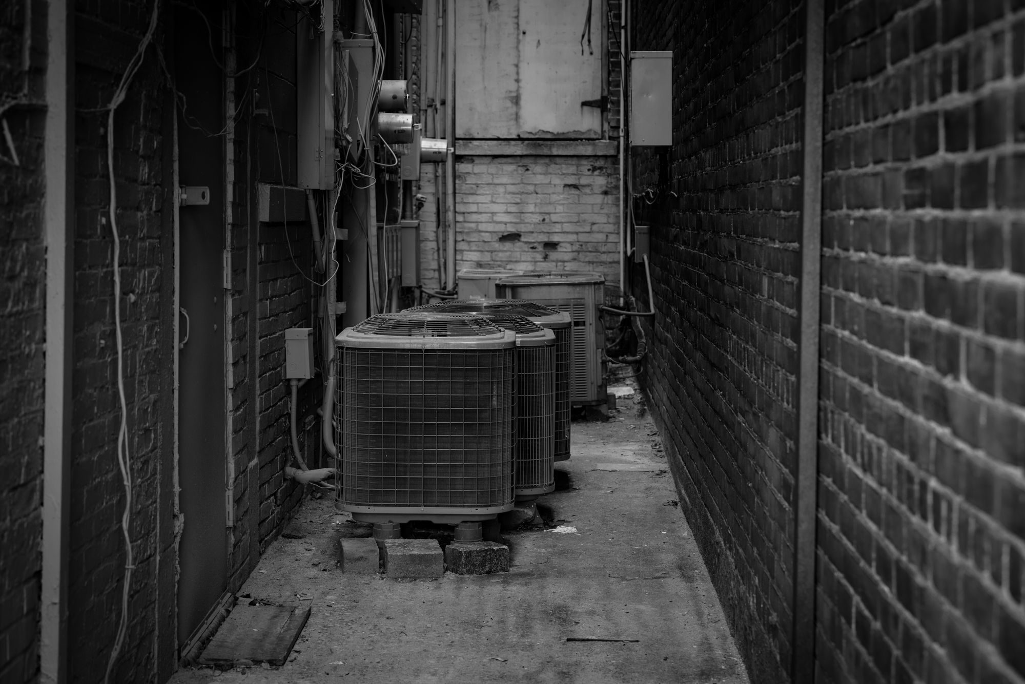 HVAC condenser units